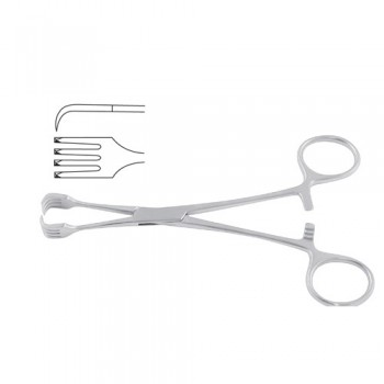 Braun Tenaculum Forcep Stainless Steel, 16 cm - 6 1/4"